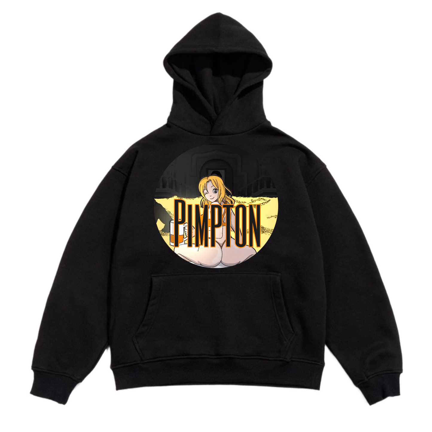 Pimpton McDuck Hoodie - Black